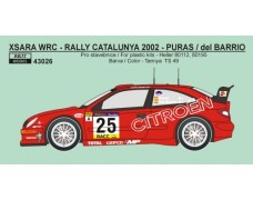 Decal – Citroen Xsara WRC - Rally Catalunya 2002